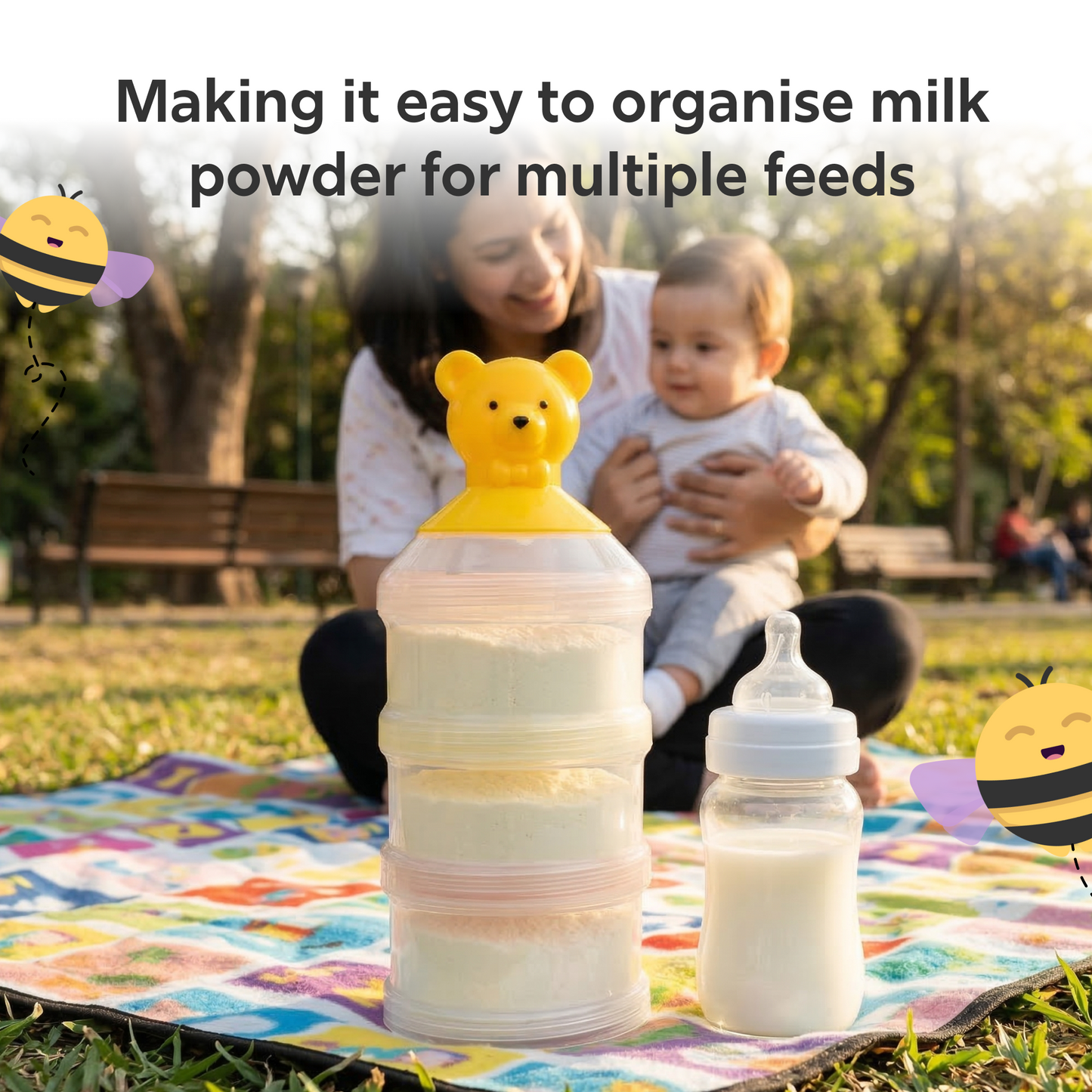 Bear Stack Milk Container