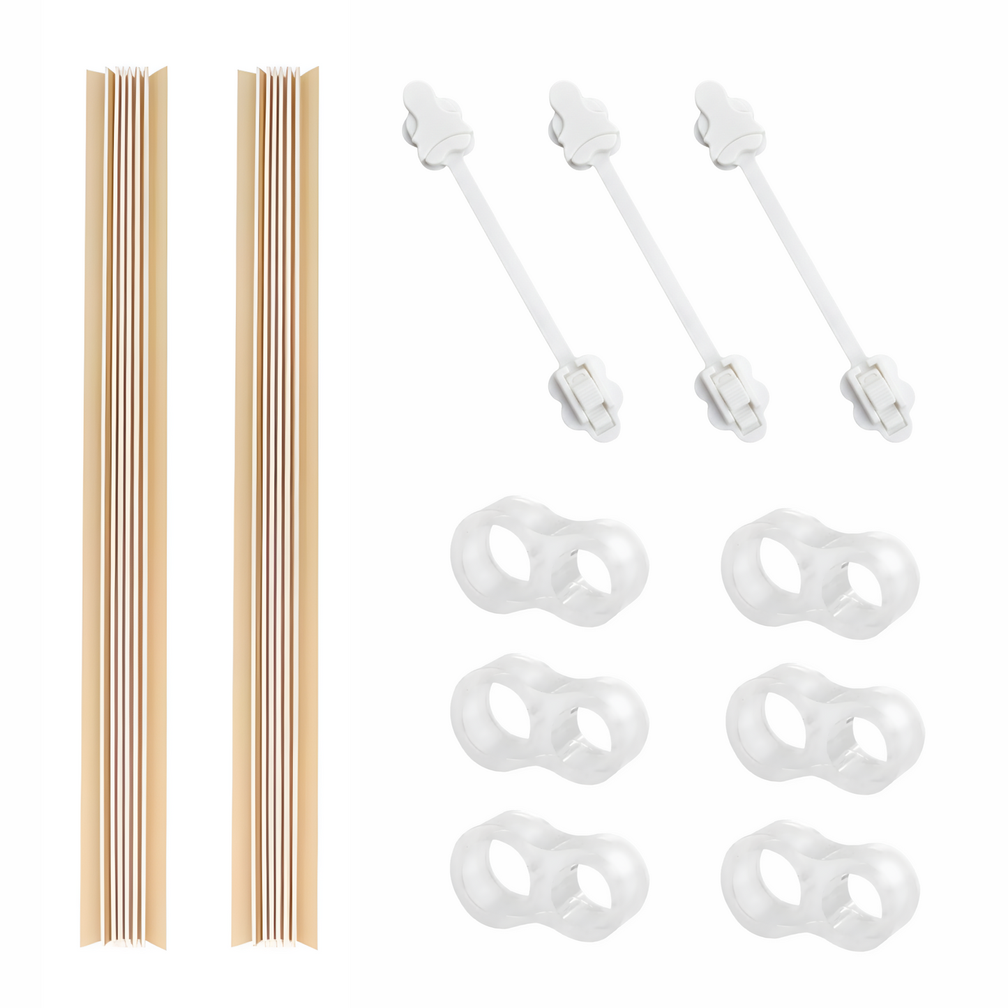 BeeKidd Bathroom Safety Combo for Baby Proofing - Safety Toilet Lock, Door Stopper & Finger Pinch Guard | Complete Bathroom Child Safety Kit for Babies & Toddlers