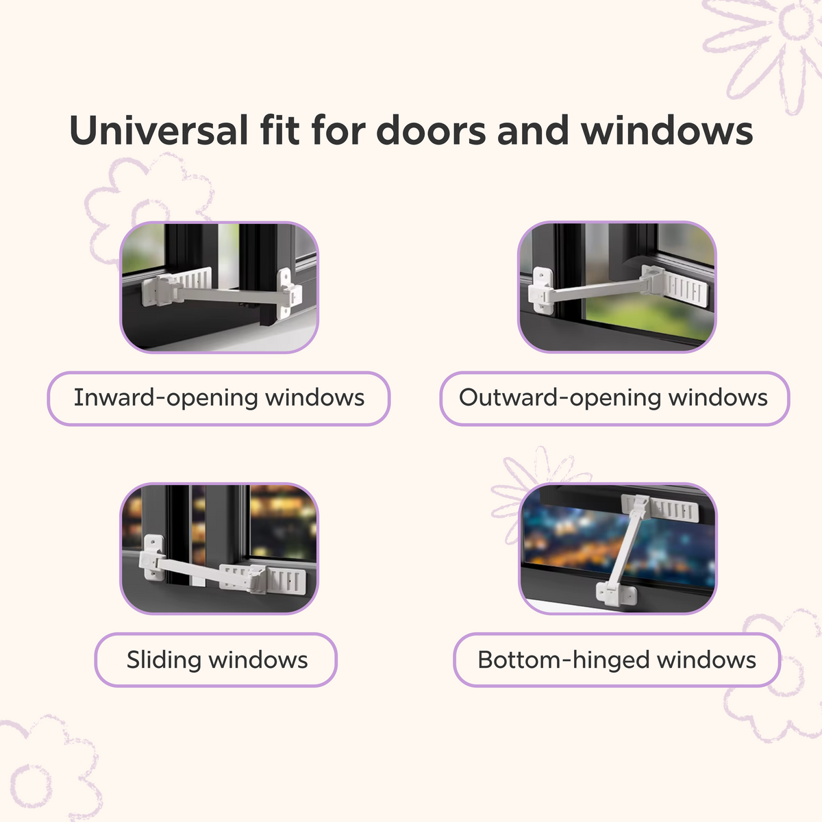 Window Safety Adjustable Lock