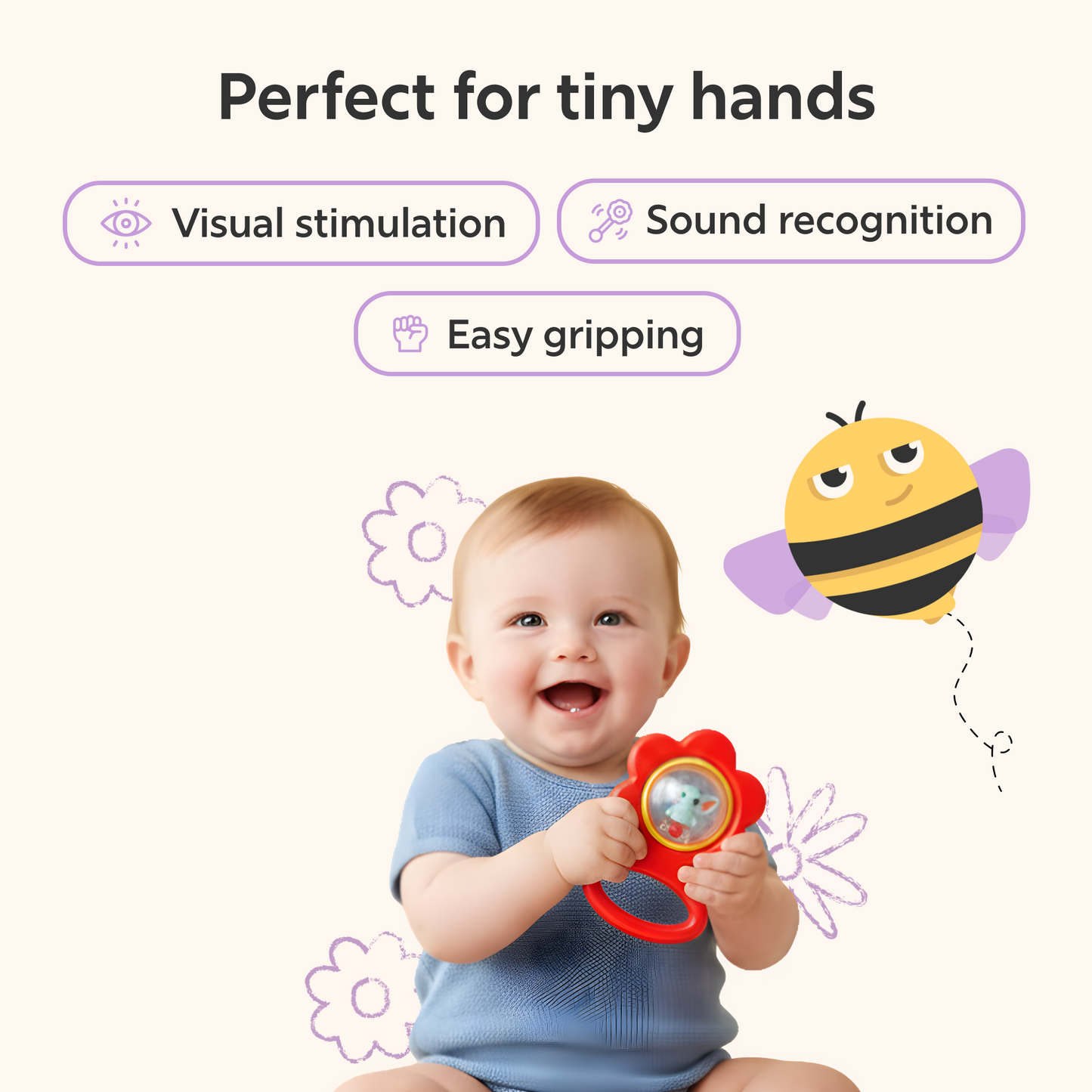 Baby Blossom Rattle