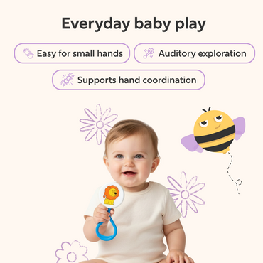 Little Lion Drum Rattle