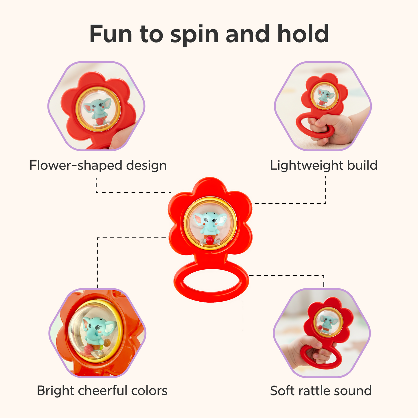 Baby Blossom Rattle