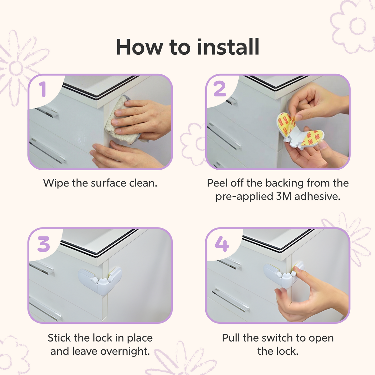 Childproof Drawer Lock
