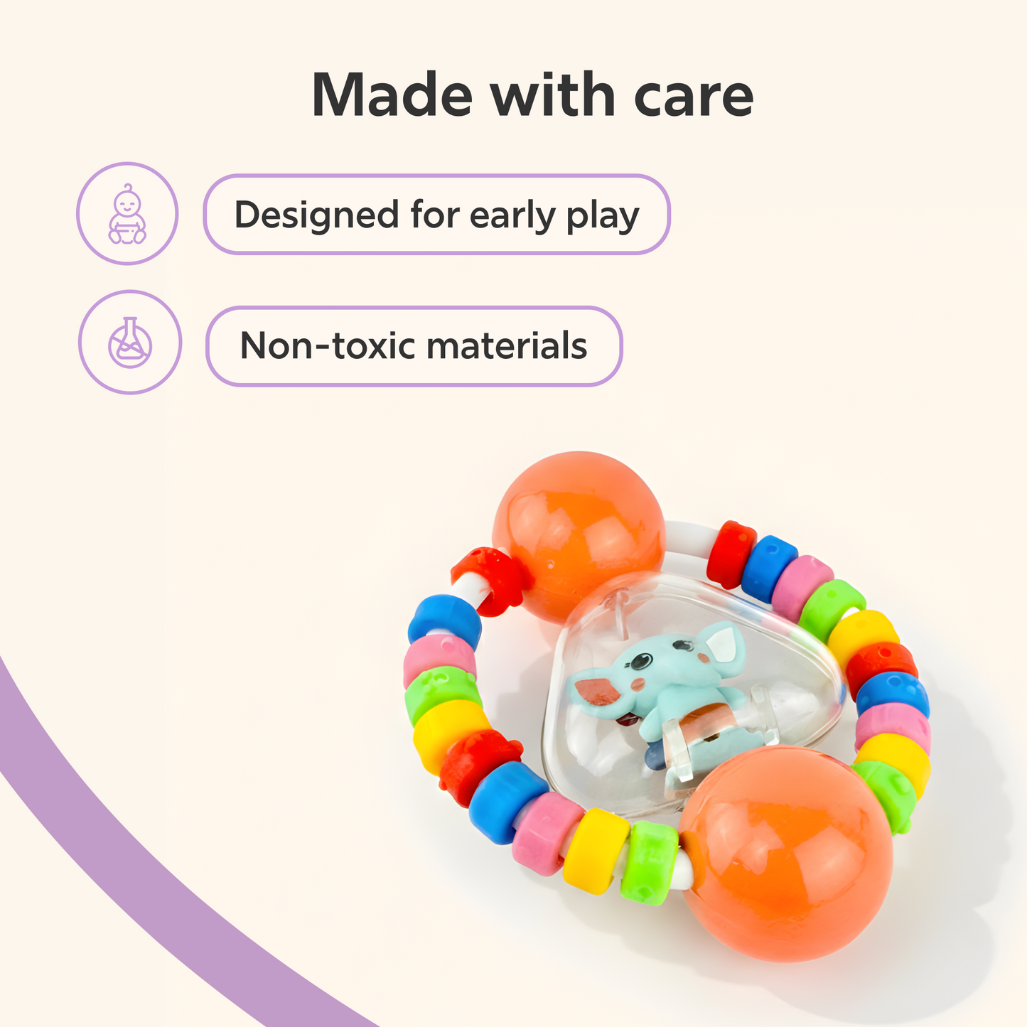 Spinning Elephant Bead Toy