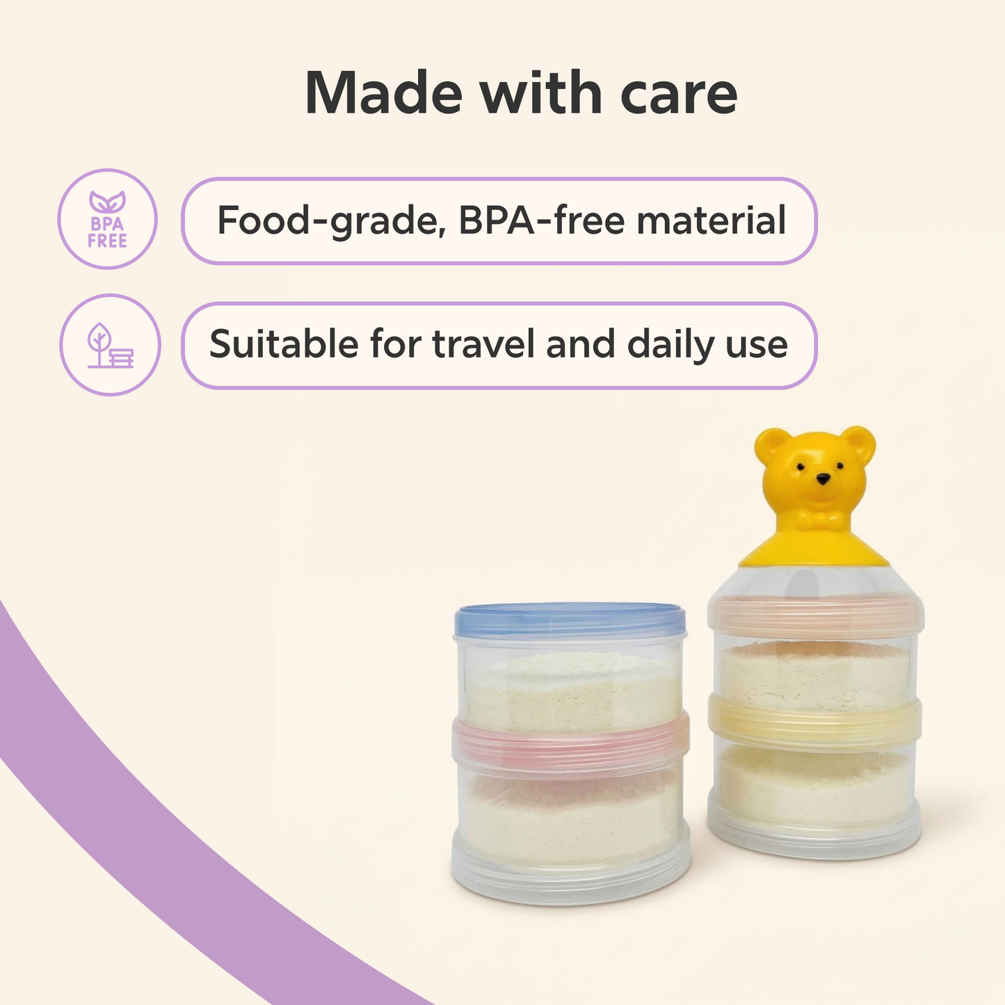 Bear Stack Milk Container