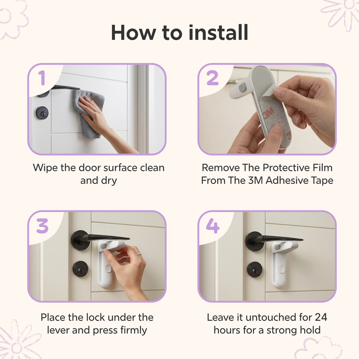 Toddler Safety Door Lever Lock