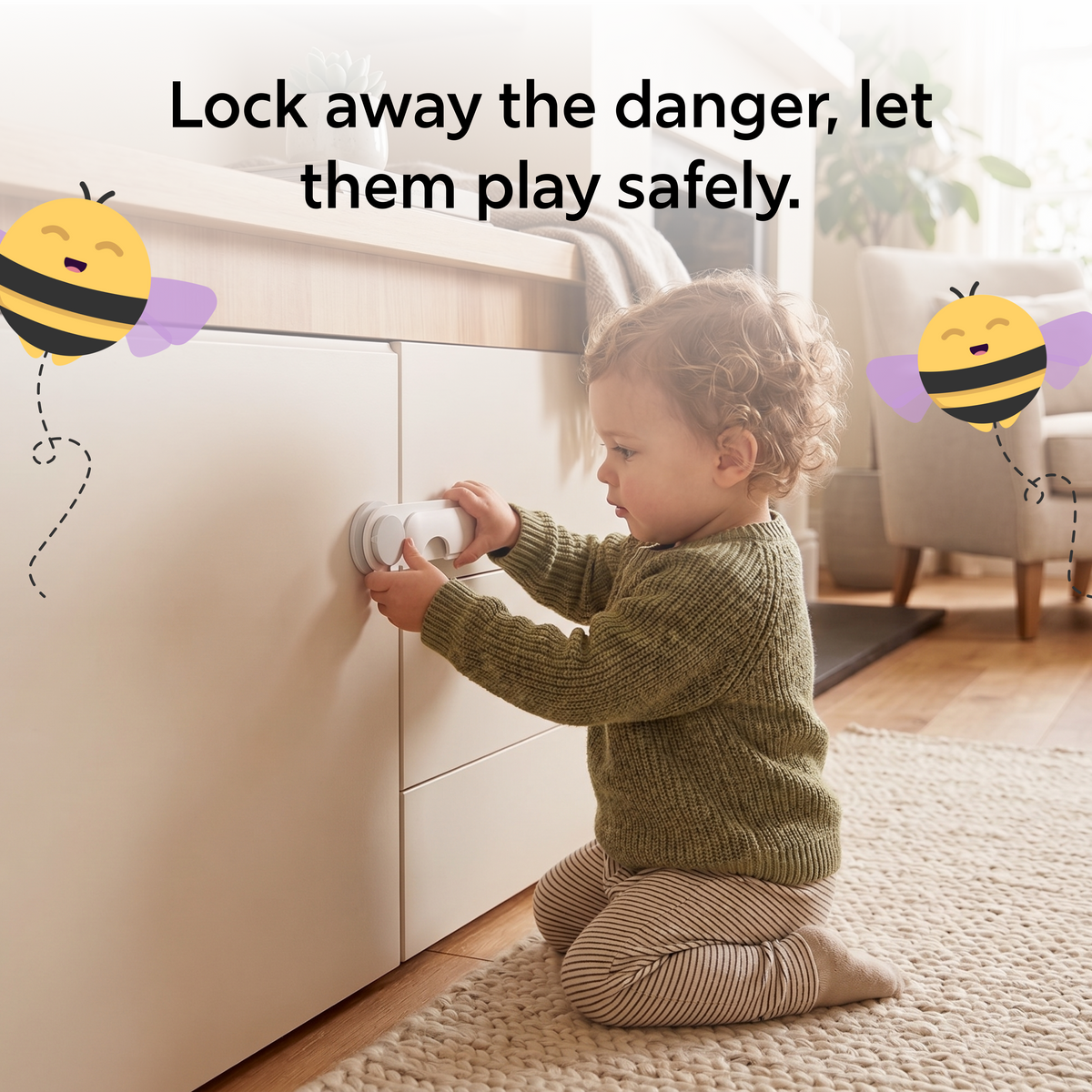 Beekidd Cabinet Shield Lock
